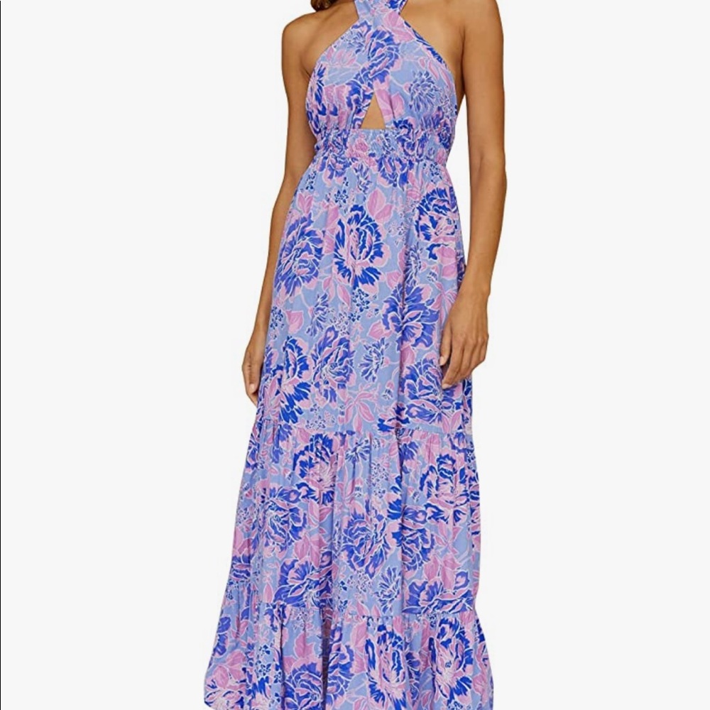 Halter maxi dress